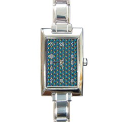 Evita Pop Art Style Graphic Motif Pattern Rectangle Italian Charm Watch by dflcprintsclothing