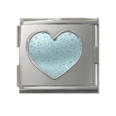 Design Pattern Texture Mega Link Heart Italian Charm (18mm) by artworkshop