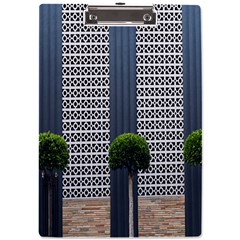 Exterior Building Pattern A4 Acrylic Clipboard by artworkshop