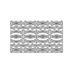 Black And White Tribal Print Pattern Sticker Rectangular (100 Pack) by dflcprintsclothing