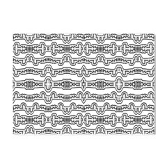 Black And White Tribal Print Pattern Crystal Sticker (a4) by dflcprintsclothing