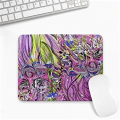 Abstract Intarsio Small Mousepad by kaleidomarblingart