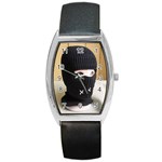 Hood 2 Barrel Style Metal Watch Front