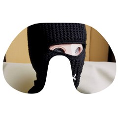 Ski Mask  Travel Neck Pillow by Holyville