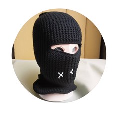 Ski Mask  Mini Round Pill Box by Holyville