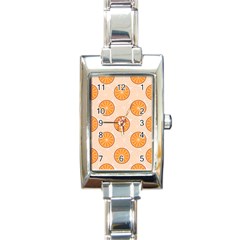 Orange Slices! Rectangle Italian Charm Watch by fructosebat