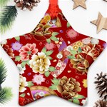 Japanese fans Star Ornament (Two Sides) Front