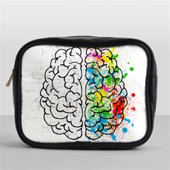 Brain-mind-psychology-idea-drawing Mini Toiletries Bag (one Side) by Jancukart