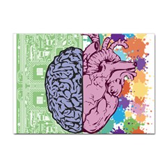 Brain Heart Balance Emotion Art Sticker A4 (100 Pack) by Jancukart