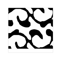 Black And White Swirl Pattern T- Shirt Black And White Swirl Pattern T- Shirt Square Satin Scarf (30  X 30 ) by maxcute