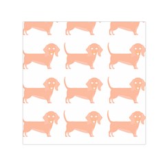 Dachshund Dog Pattern T- Shirt Brown Dachshund Dog Breed Cute Pattern T- Shirt Square Satin Scarf (30  X 30 ) by maxcute