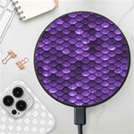 Purple Scales! Wireless Fast Charger(Black) Front