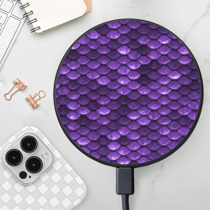 Purple Scales! Wireless Fast Charger(Black)