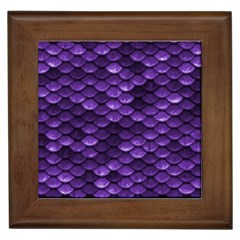 Purple Scales! Framed Tile by fructosebat