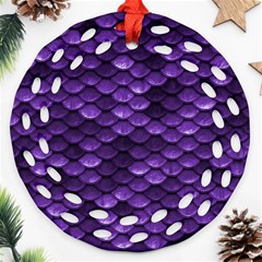 Purple Scales! Round Filigree Ornament (two Sides) by fructosebat