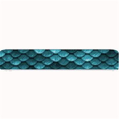 Teal Scales! Small Bar Mat by fructosebat