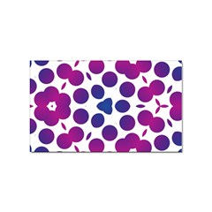 Purple Blue Repeat Pattern Sticker (rectangular) by Ravend