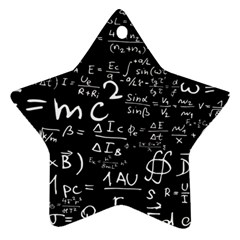 E=mc2 Text Science Albert Einstein Formula Mathematics Physics Ornament (star) by Jancukart