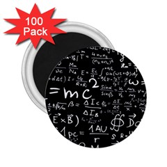 E=mc2 Text Science Albert Einstein Formula Mathematics Physics 2 25  Magnets (100 Pack)  by Jancukart