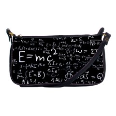 E=mc2 Text Science Albert Einstein Formula Mathematics Physics Shoulder Clutch Bag by Jancukart