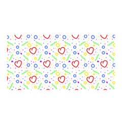 Pattern T- Shirt Corazones Coloridos T- Shirt Satin Wrap 35  X 70  by maxcute