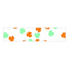 St Patricks Day T- Shirt Green White Orange Shamrock Pattern T- Shirt Velvet Scrunchie by maxcute