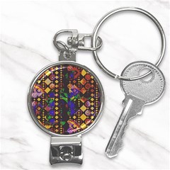 Background Graphic Nail Clippers Key Chain by Ravend