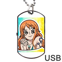 Nami Lovers Money Dog Tag Usb Flash (one Side) by designmarketalsprey31