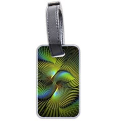 Digitalart  Waves Luggage Tag (two Sides) by Sparkle