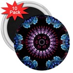 Digitalart Kaleidoscope 3  Magnets (10 pack)  Front