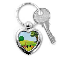 Mother And Daughter Y Key Chain (heart) by SymmekaDesign