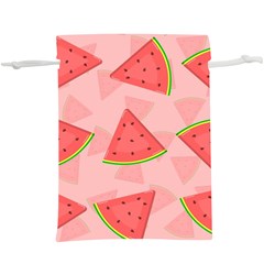 Background Watermelon Pattern Fruit Food Sweet Lightweight Drawstring Pouch (xl) by Jancukart