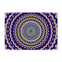 Kaleidoscope Geometric Circles Mandala Pattern Crystal Sticker (a4) by Jancukart