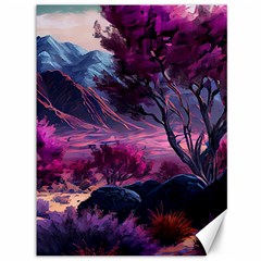 Landscape Landscape Painting Purple Purple Trees Canvas 36  X 48  by Jancukart