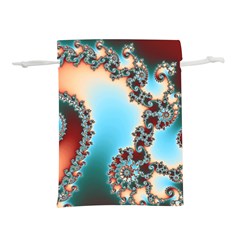 Fractal Spiral Art Math Abstract Lightweight Drawstring Pouch (m) by Ravend