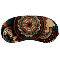 Bohemian Flair In Blue And Earthtones Sleeping Mask by HWDesign