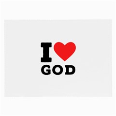 I Love God Large Glasses Cloth by ilovewhateva