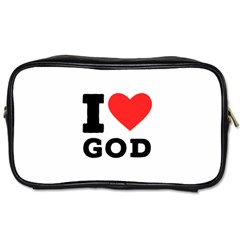 I Love God Toiletries Bag (two Sides) by ilovewhateva