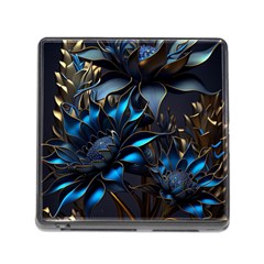 Flower Metal Flowers Sculpture Memory Card Reader (square 5 Slot) by Ravend