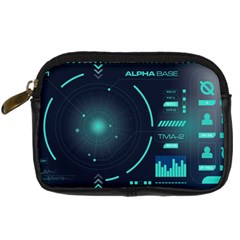 Sci Fi Computer Screen Digital Camera Leather Case by Uceng