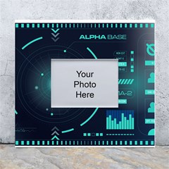 Sci Fi Computer Screen White Wall Photo Frame 5  X 7  by Uceng