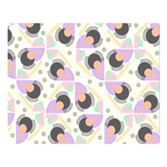 Pattern Pastel Drawing Art One Side Premium Plush Fleece Blanket (large) by Uceng