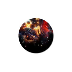 Nebula Galaxy Stars Astronomy Golf Ball Marker (10 Pack) by Uceng