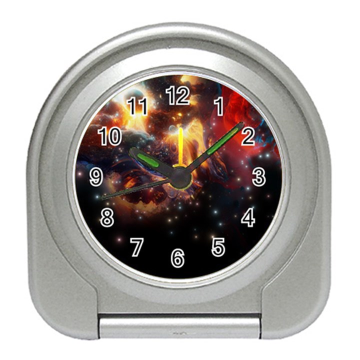 Nebula Galaxy Stars Astronomy Travel Alarm Clock