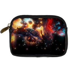 Nebula Galaxy Stars Astronomy Digital Camera Leather Case by Uceng