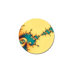 Fractal Art Fractals Digital Art Golf Ball Marker by Uceng