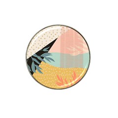 Leaves Pattern Design Colorful Hat Clip Ball Marker by Uceng