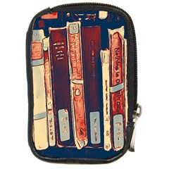 Books Shelf Library Book Shelf Compact Camera Leather Case by Uceng