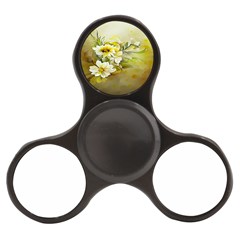 Watercolor Yellow And-white Flower Background Finger Spinner by artworkshop