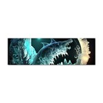 Sculpture Dinosaur Shark Frozen Winter Fantasy Sticker (Bumper) Front